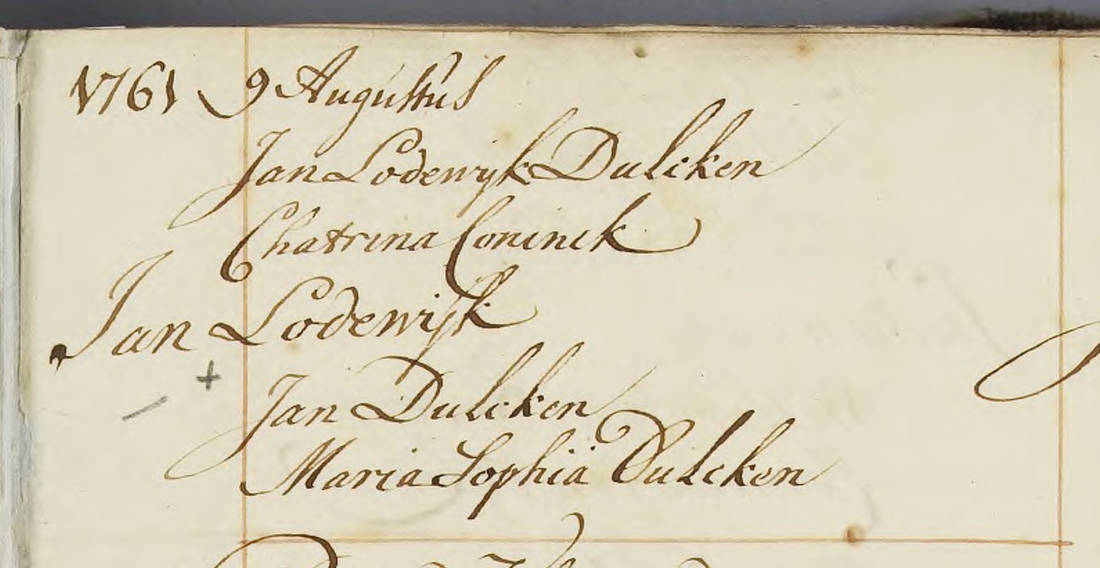 9 augustus 1761