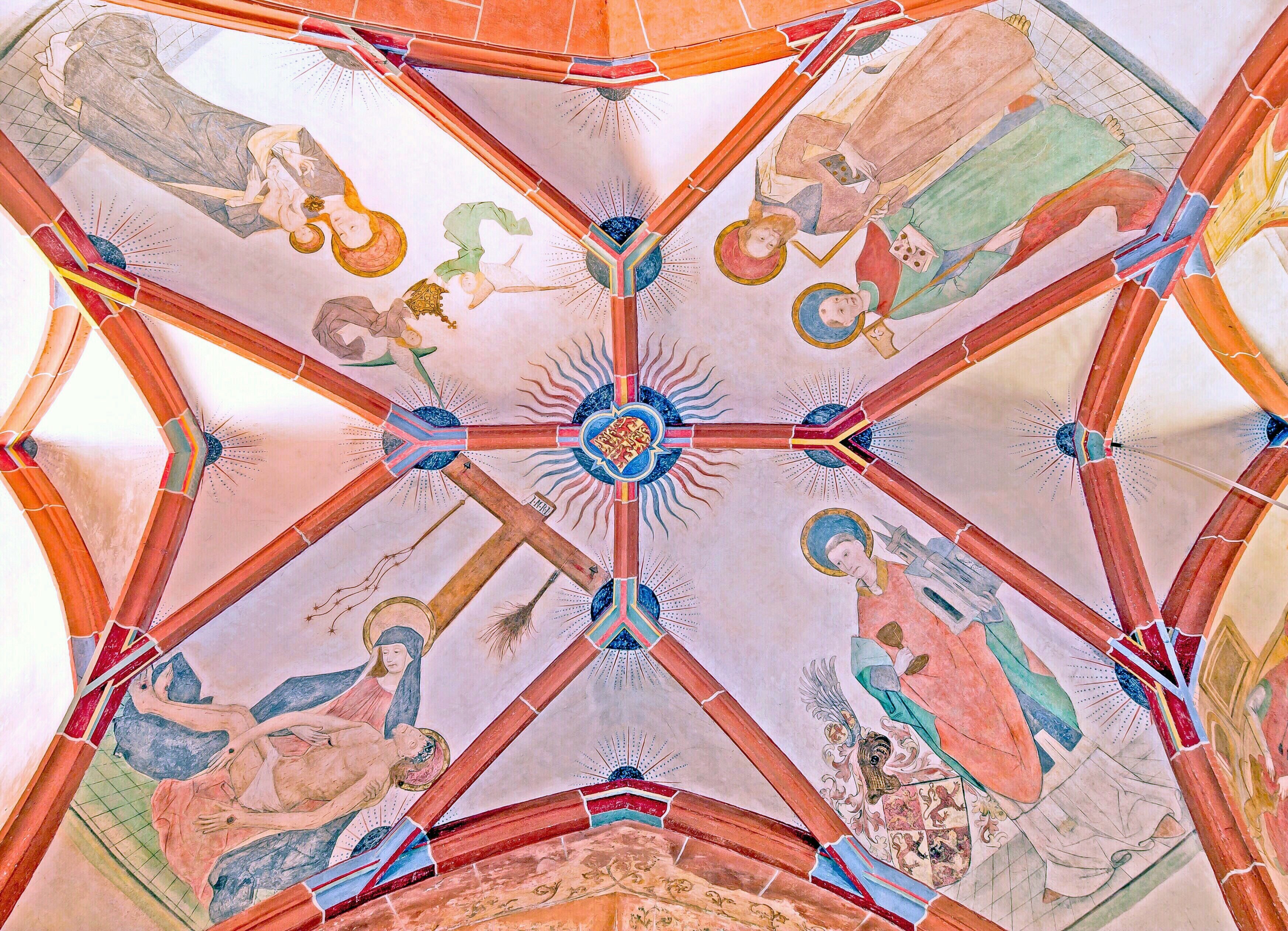 Stiftskirche_St._Goar,_Gewölbe_südliches_Seitenschiff,_4._Joch